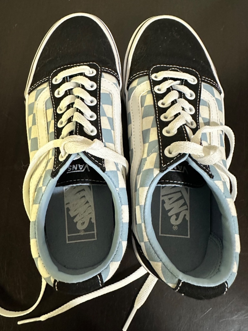 Women’s Vans, Black, Blue, White, Size 6.5 - Picture 6 of 8